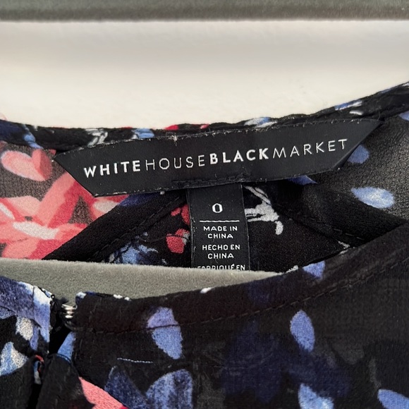 WHBM Floral Flounce Blouse - Picture 6 of 6